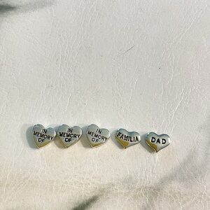 Silver Beads for use in lockets